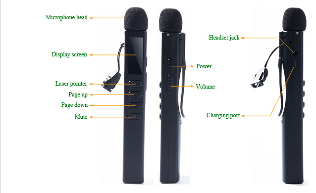 wireless microphone of multifunctional loudspeaker